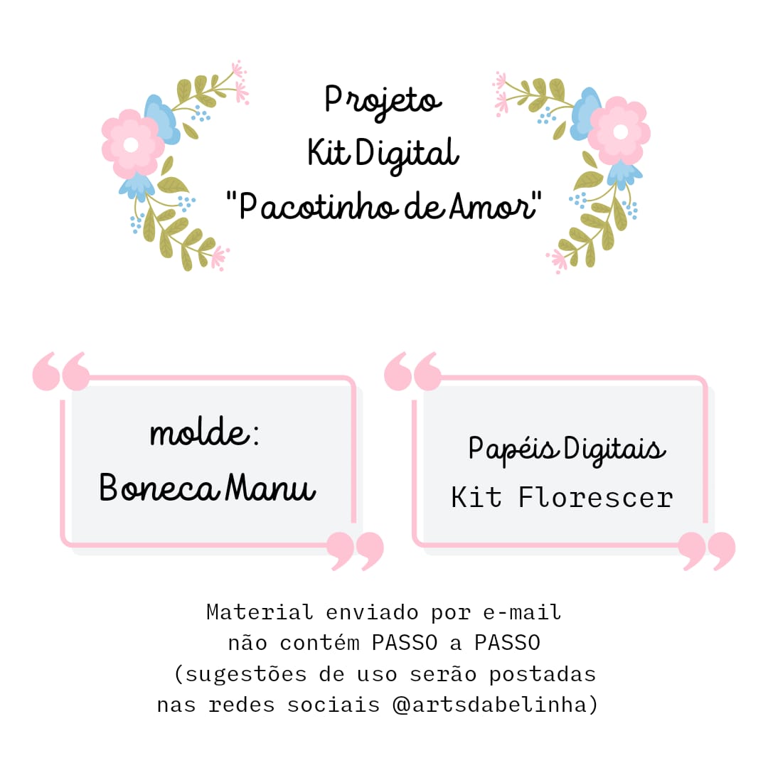 Kit Digital - Cards Fofos - Ateliê Amor e Arte